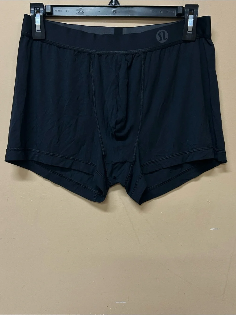 LULULEMON Boxer Briefs Size XL Modal Spandex Black with CONTOUR Pouch